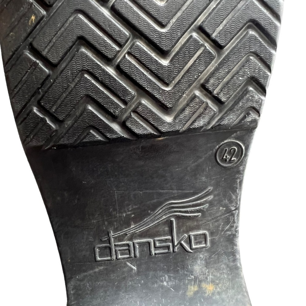 Dansko - Charcoal Anaconda Pro XP Leather Career Nursing Mules Clogs Sz 42 - Picture 8 of 12